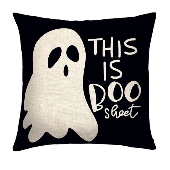 BOO SHEET DECORATIVE PILLOW COVER - Picture 1 of 1